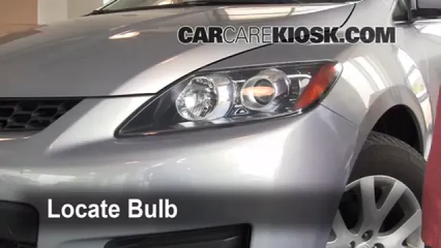 2008 Mazda CX-7 Sport 2.3L 4 Cyl. Turbo Éclairage Feux de route (remplacer l'ampoule)